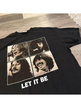 vintage the Beatles let it be t shirt 00s XL